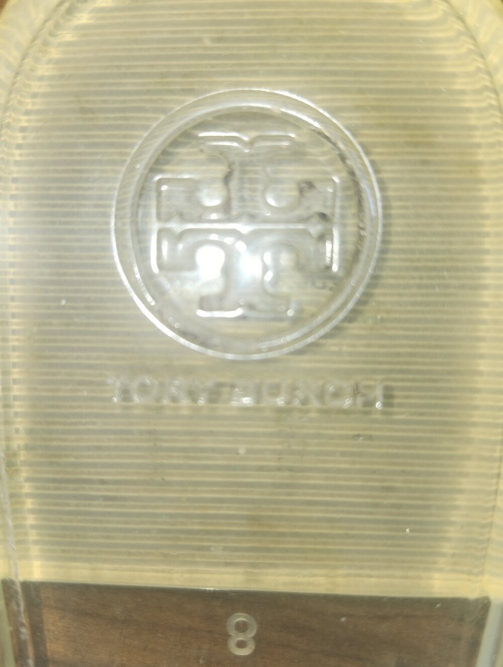 Tory Burch Clear & White Jelly Slip On Sandals, 8 - Picture 5 of 5